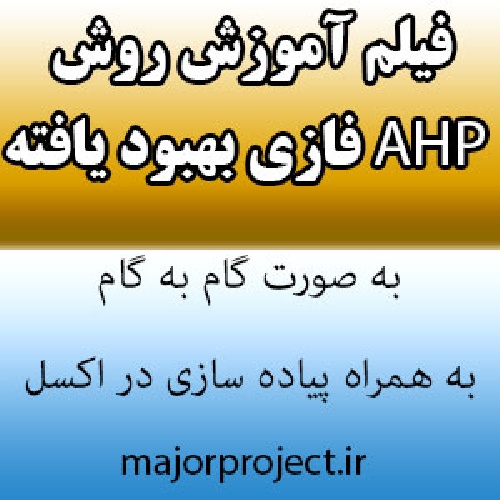 فیلم آموزش روش بهبود یافته AHP فازی