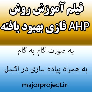 فیلم آموزش روش بهبود یافته AHP فازی